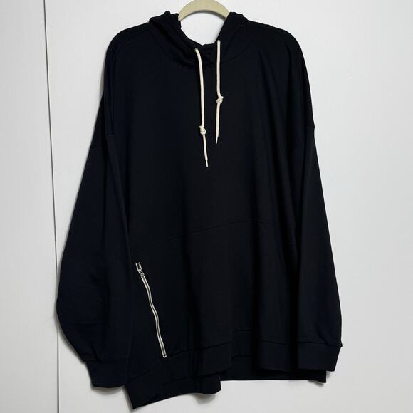 Xersion 3XL Big & Tall French Terry Hoodie Black Depth Soft Touch NWT Streetwear - Picture 7 of 15